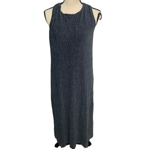 Maeve Anthropologie NWT Adrienne Twist-Back Velvet Midi Dress Black/Gray Sz XS - Picture 3 of 15